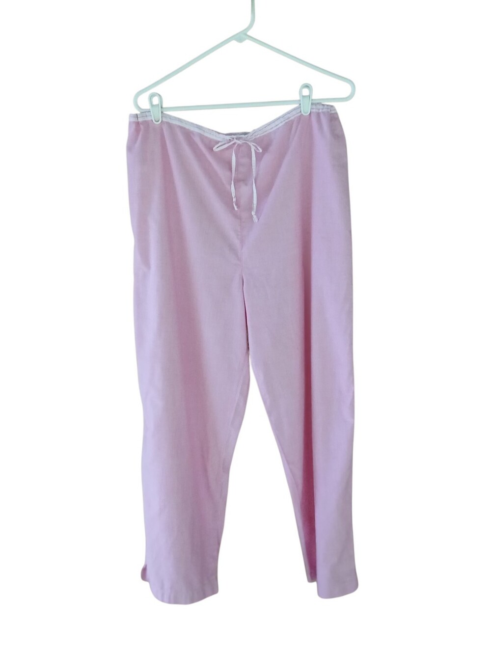 Gloria Vanderbilt Pink Wide Leg Cotton Pajama Pants Large